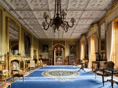 Fig 5: The drawing room was decorated in French taste, with Parisian furniture. The silk on the walls has faded from a brilliant blue. Scone Palace, Perthshire. Photographed by Paul Highnam for Country Life. ©Country Life