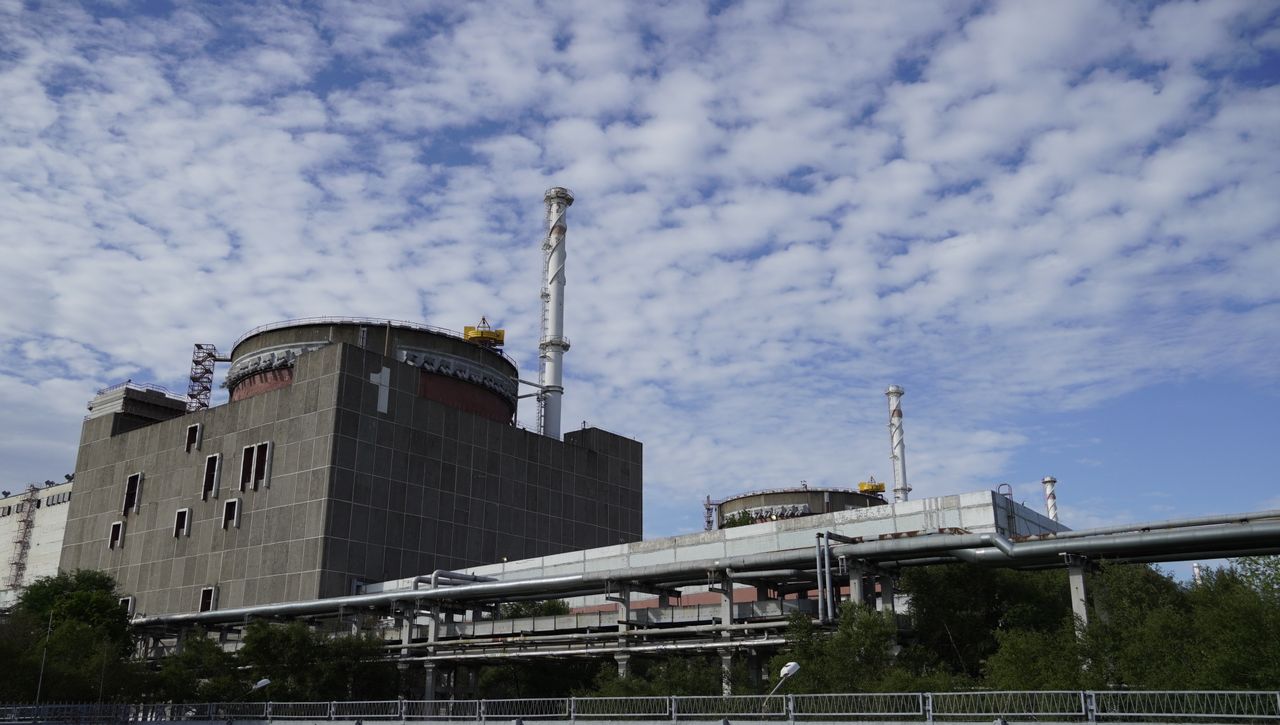 Zaporizhzhia Nuclear Power Plant in Ukraine. 