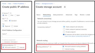 Azure's routing preferences