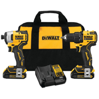 DEWALT ATOMIC 20V MAX Brushless Compact Drill Driver &amp; Impact Driver Combo Kit: was $229, now at $149 at Home Depot