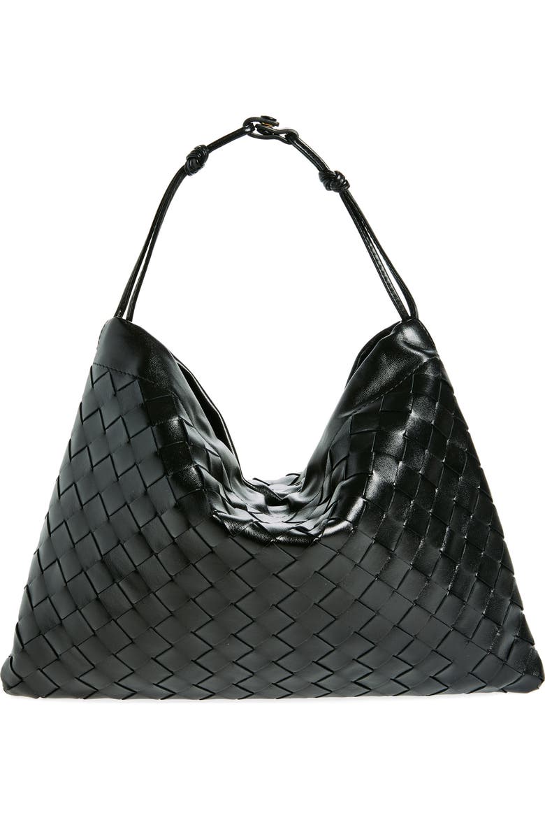 Medium Dustbag Intrecciato Leather Shoulder Bag