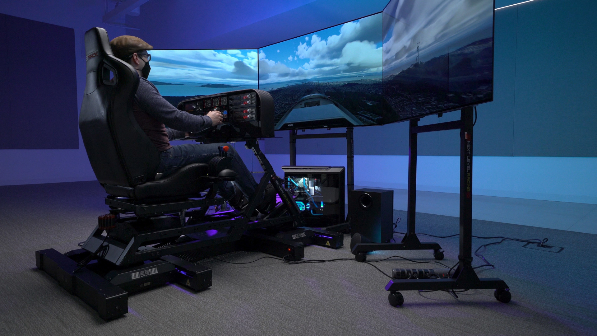 GeForce Garage Ultimate Flight Sim Rig