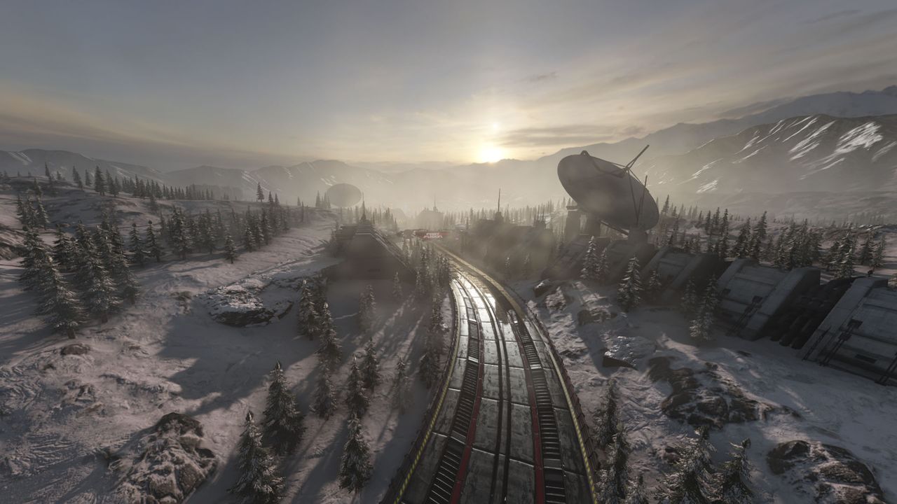 Best Switch 2 games; 3D game visuals of a large environment