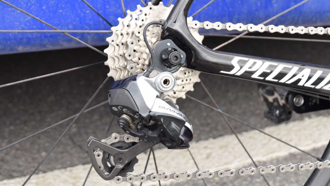 Jungels ran a Shimano Ultegra cassette for the Tour de Romandie