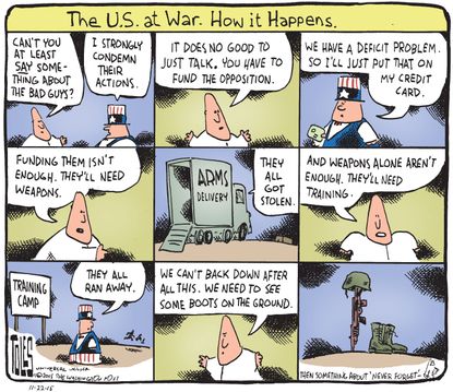 Editorial cartoon U.S. War