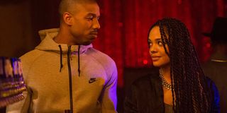 Tessa Thompson and Michael B. Jordan in Creed