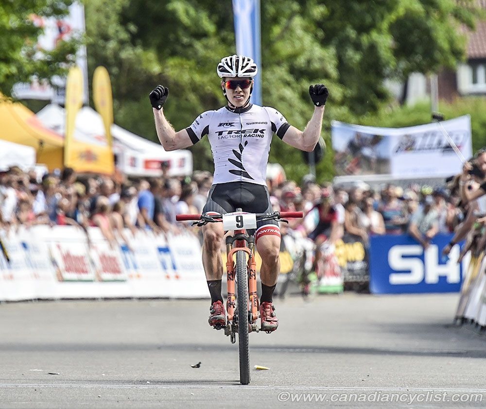 Anton Cooper (Trek Factory Racing XC) finishing 3rd
