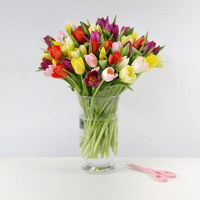 Free card with Mother's Day flowers at