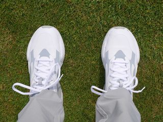 Man wearing Puma RS-G Golf Shoes