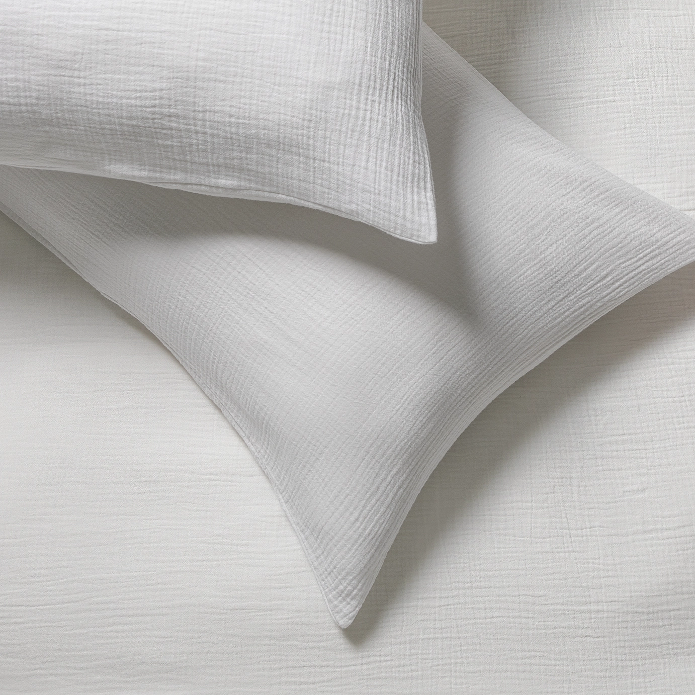 Habitat, Cotton 200tc Muslin White Bedding Set - Double