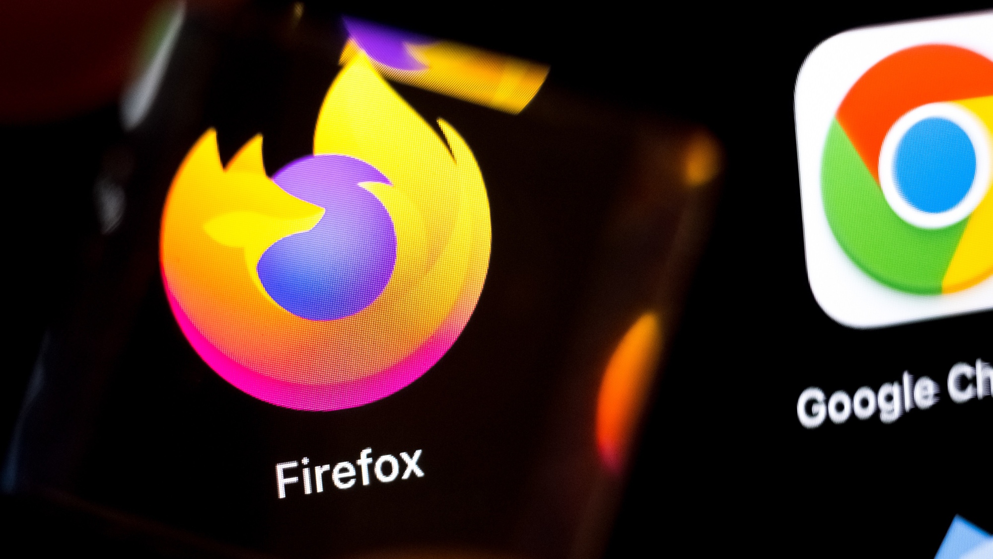 The Firefox application appears on a smartphone screen