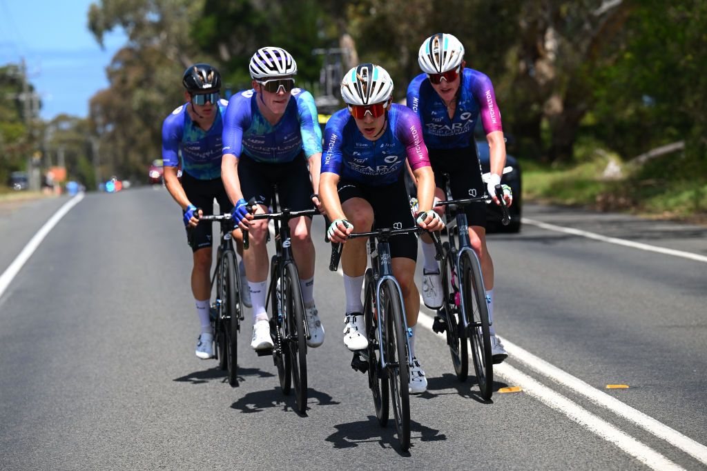 The breakaway included Bridgelane teammates Zac Marriage and Jackson Medway and ARA-Skip Capital teammates Joshua Cranage and Dylan Proctor-Parker