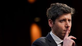 Sam Altman, CEO of OpenAI looking pensive off-camera