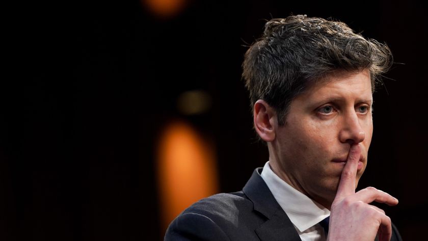 Sam Altman, CEO of OpenAI looking pensive off-camera