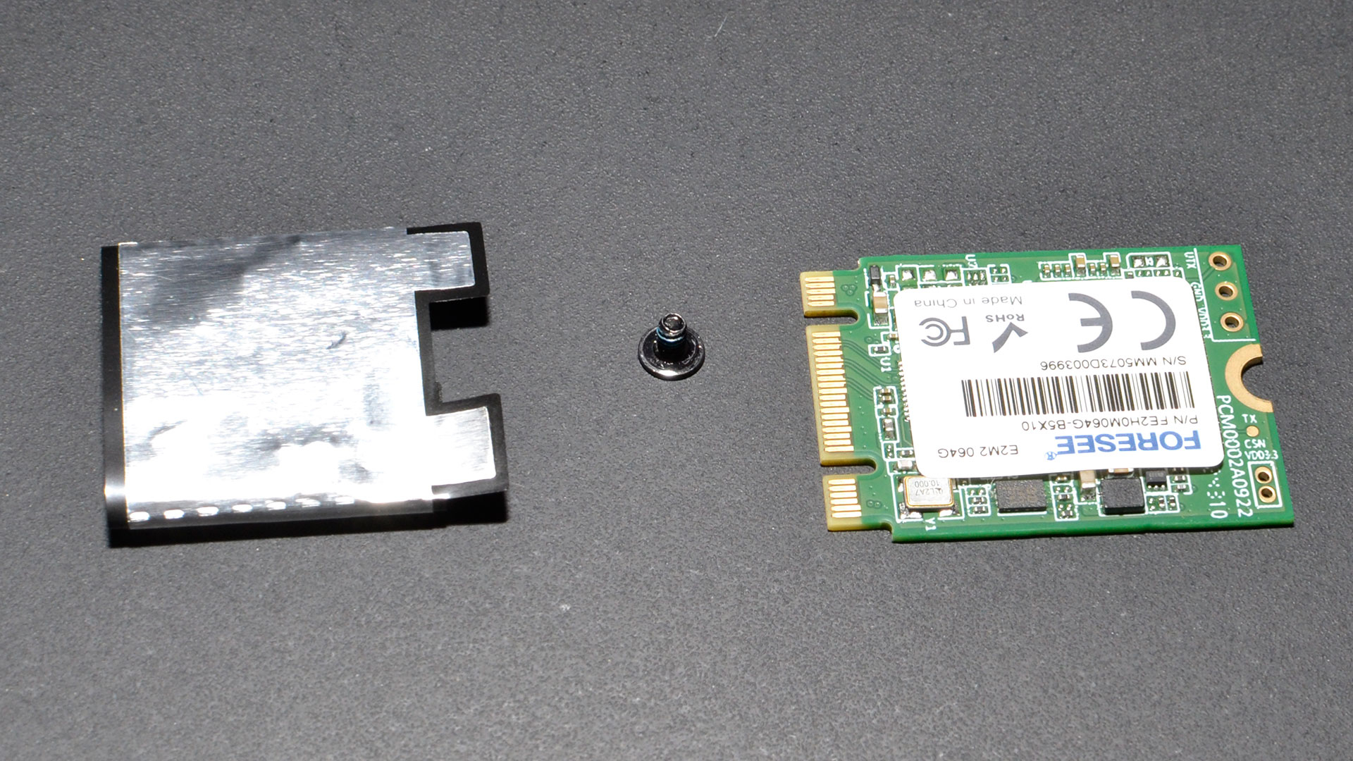 place foil EMI around the new SSD