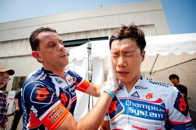 Chan Jae Jang (Champion System) after the finish of stage 2