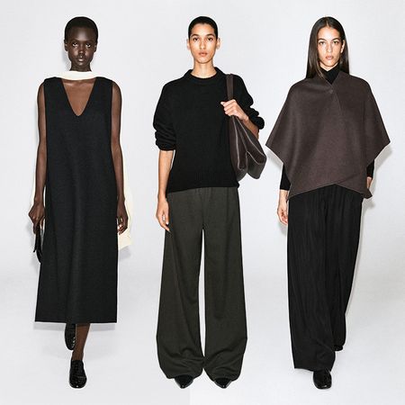 Models wear neutral cos clothing