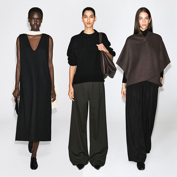 Models wear neutral cos clothing