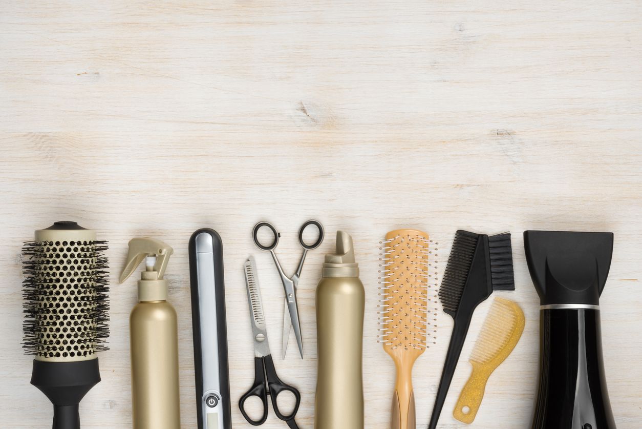 Hair stylist tools.