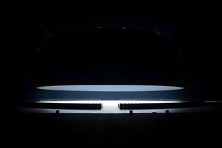 Image of the set of the Givenchy S/S 2022 show which takes place at La Defense Arena Paris