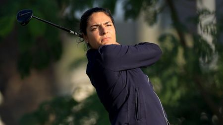 Carolina Lopez-Chacarra takes a shot during the Patsy Hankins Trophy