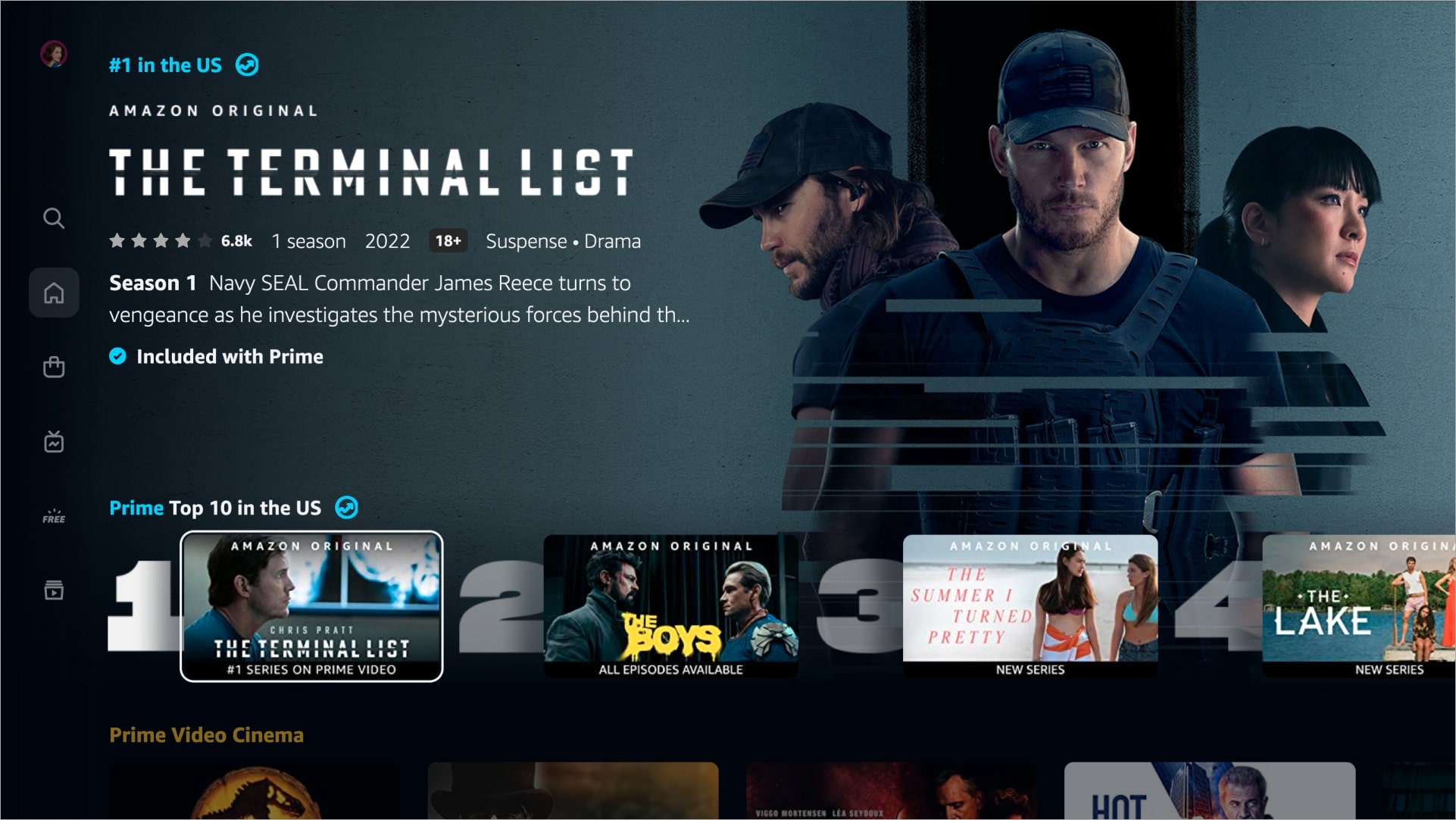 Prime Video menu update