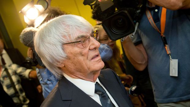 F1 Chief Executive Bernie Ecclestone leaves the court in Munich