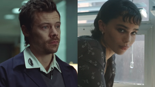 Harry Styles in Aperture music video and Zoe Kravitz in Caught Stealing