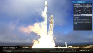 Falcon 9 Lifts Off