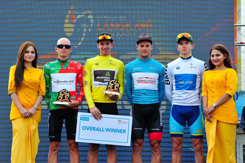 The jersey winners after stage 3 at Tour de Langkawi