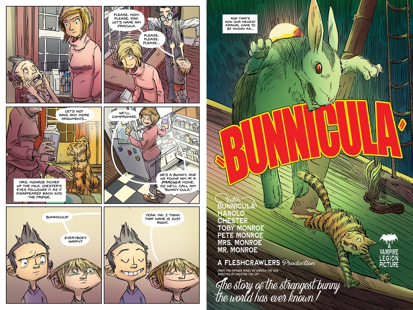 Bunnicula: Die Innenkunst des Graphic Novels von Stephen Gilpin