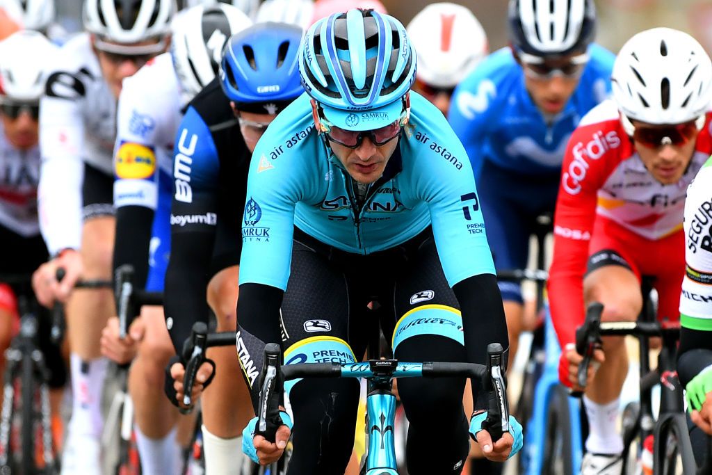 SALLENT DE GLLEGO SPAIN OCTOBER 25 Gorka Izagirre Insausti of Spain and Astana Pro Team Breakaway during the 75th Tour of Spain 2020 Stage 6 a 1464km stage from Biescas to Sallent de Gllego Aramn Formigal 1790m lavuelta LaVuelta20 La Vuelta on October 25 2020 in Sallent de Gllego Spain Photo by David RamosGetty Images
