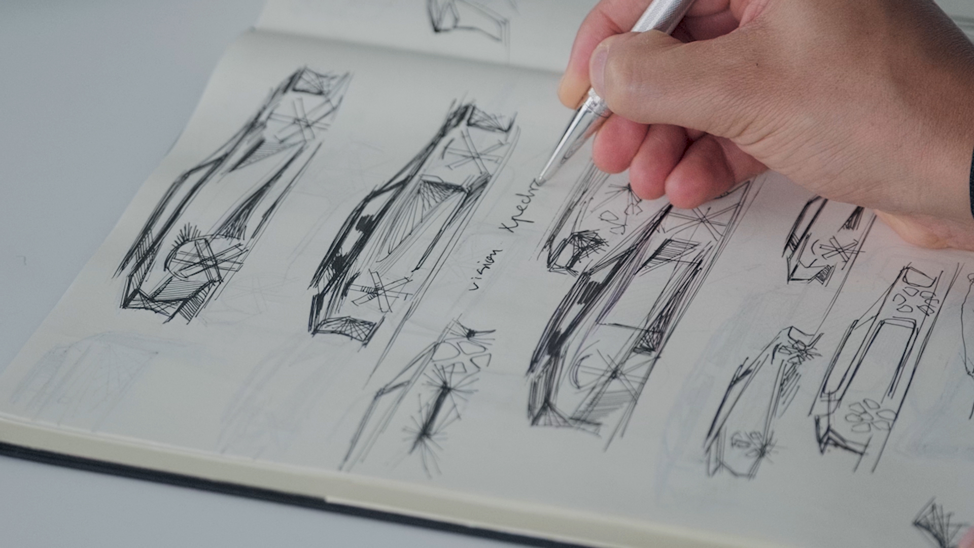 Avatr Vision Xpectra concept car design sketches