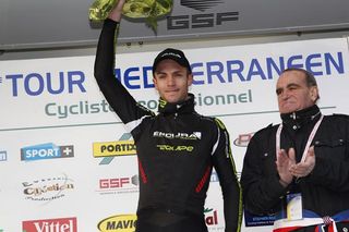 A triumphant Jonathan Tiernan-Locke (Endura Racing)