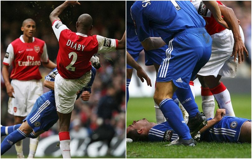 CARDIFF, UNITED KINGDOM - FEBRUARY 25: The players surround John Terry of Chelsea as he lies injured during the Carling Cup Final match between Chelsea and Arsenal at the Millennium Stadium on February 25, 2007 in Cardiff, Wales. (Photo by Clive Mason/Getty Images)