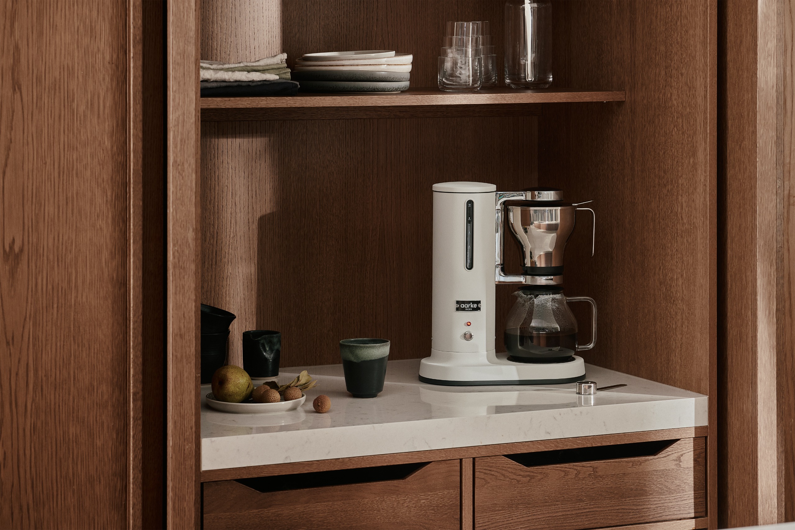 Aarke Coffee Maker in Matte White
