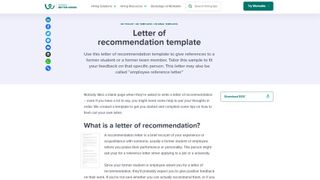Recommendation Letter Examples