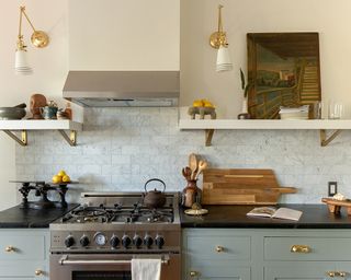 kitchen with soapstone countertop