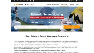 An image of Scalacube Palworld hosting