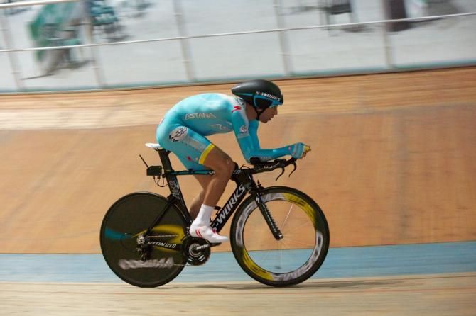 A side on view of Nibali's original position