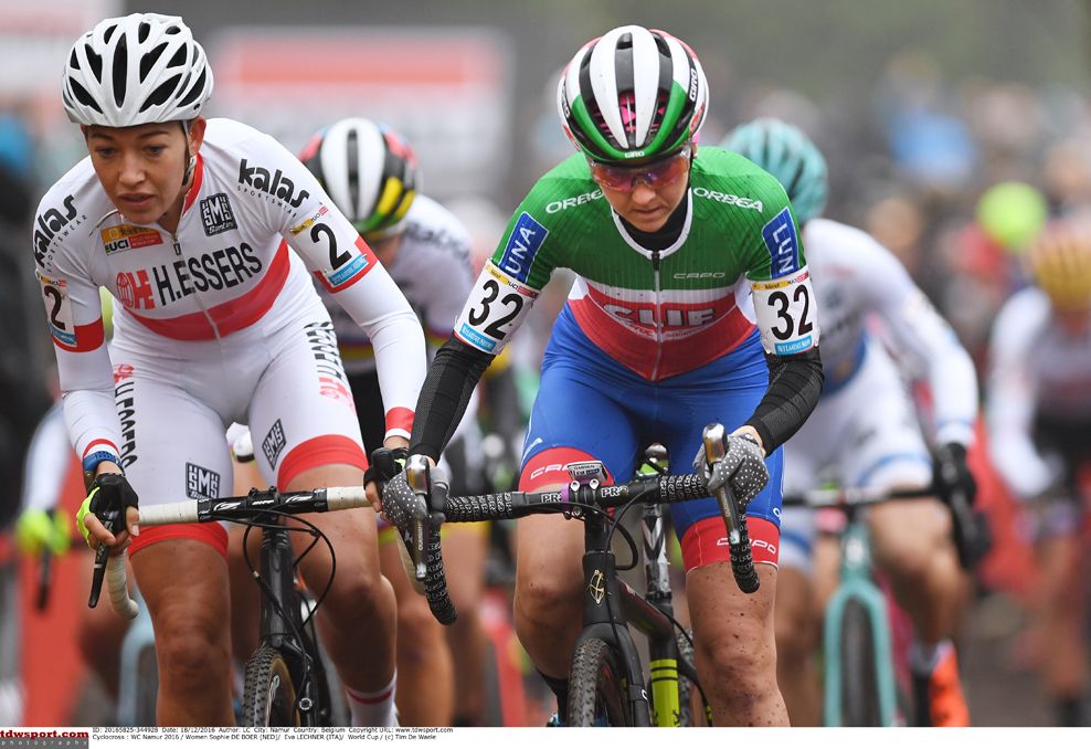 At the front of the race early on