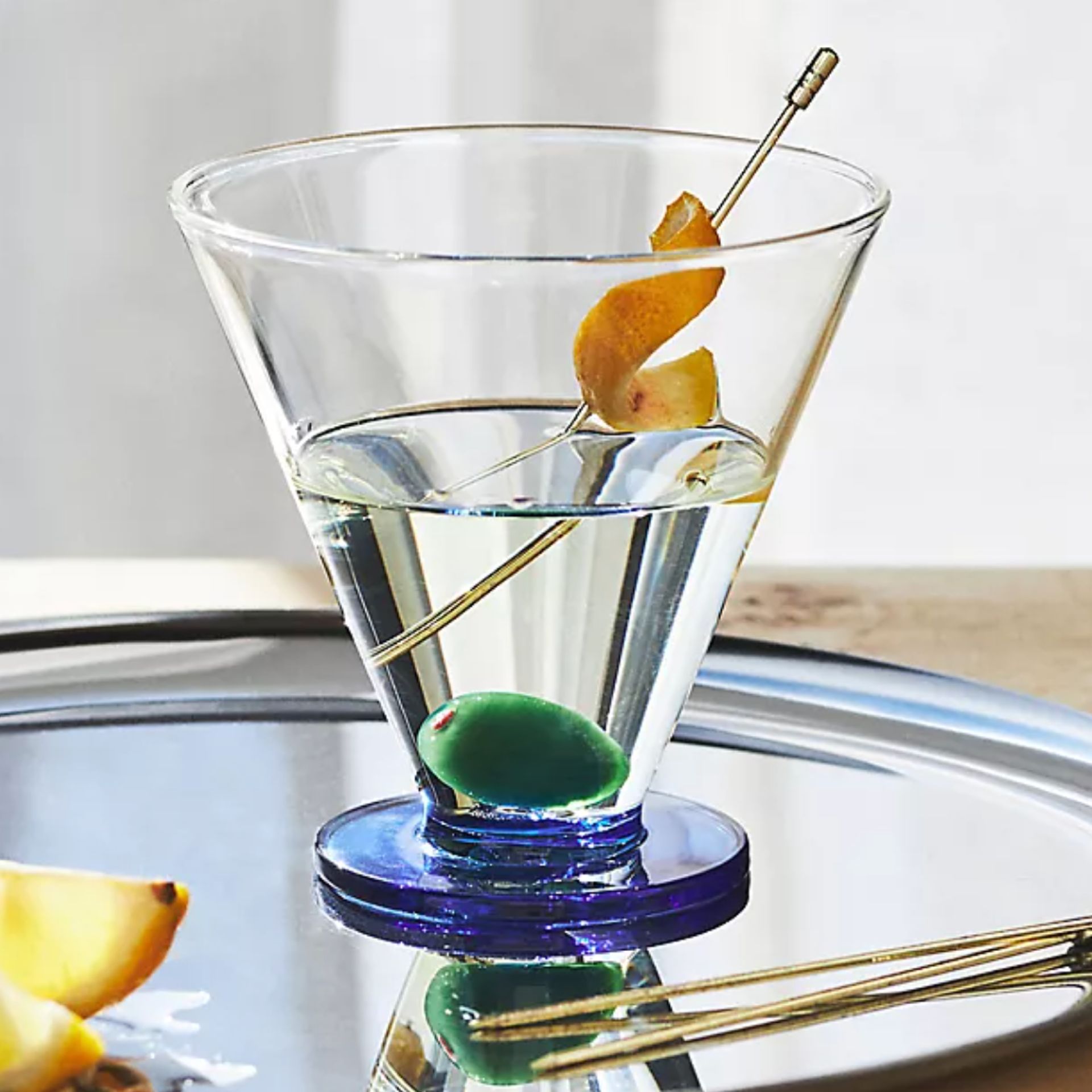 Anthropologie, Garnish Stemless Martini Glass