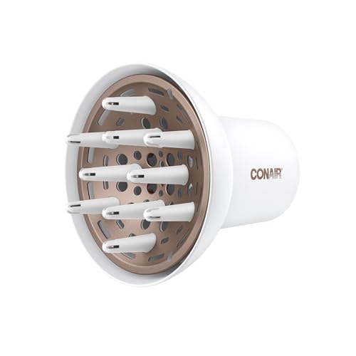 Amazon.com: Conair Double Ceramic Universal Diffuser, Adjustable Hair Dryer Attachment for Frizz-Free Curls to Fit Hair Dryer Nozzles From 1.75” to 2.3” : Beauty 
Personal Care