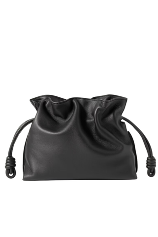 Mini bolso de mano de piel estilo flamenco