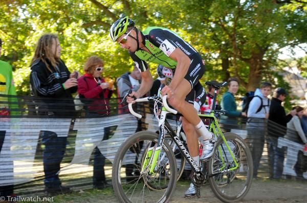 Ryan Trebon (Cannondale) closing the gap to Fl&uuml;ckiger