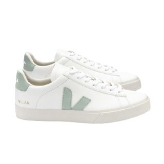 Veja Campo Chromefree Leather White Matcha Trainers