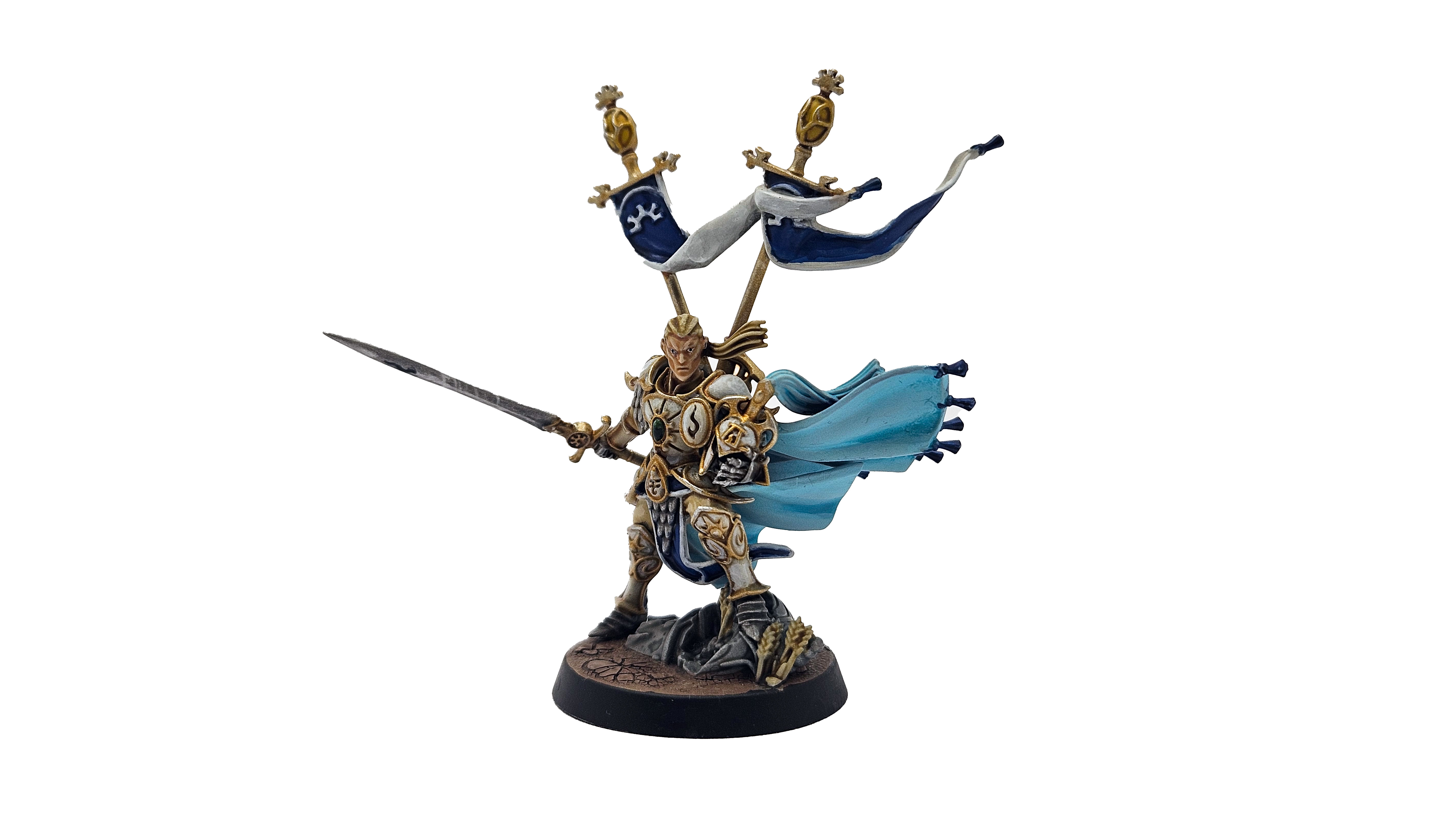 A Lumineth Lord Regent painted by GamesRadar's Will Salmon.