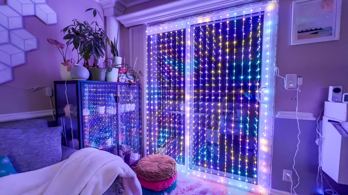 Govee Curtain Lights during author's testing