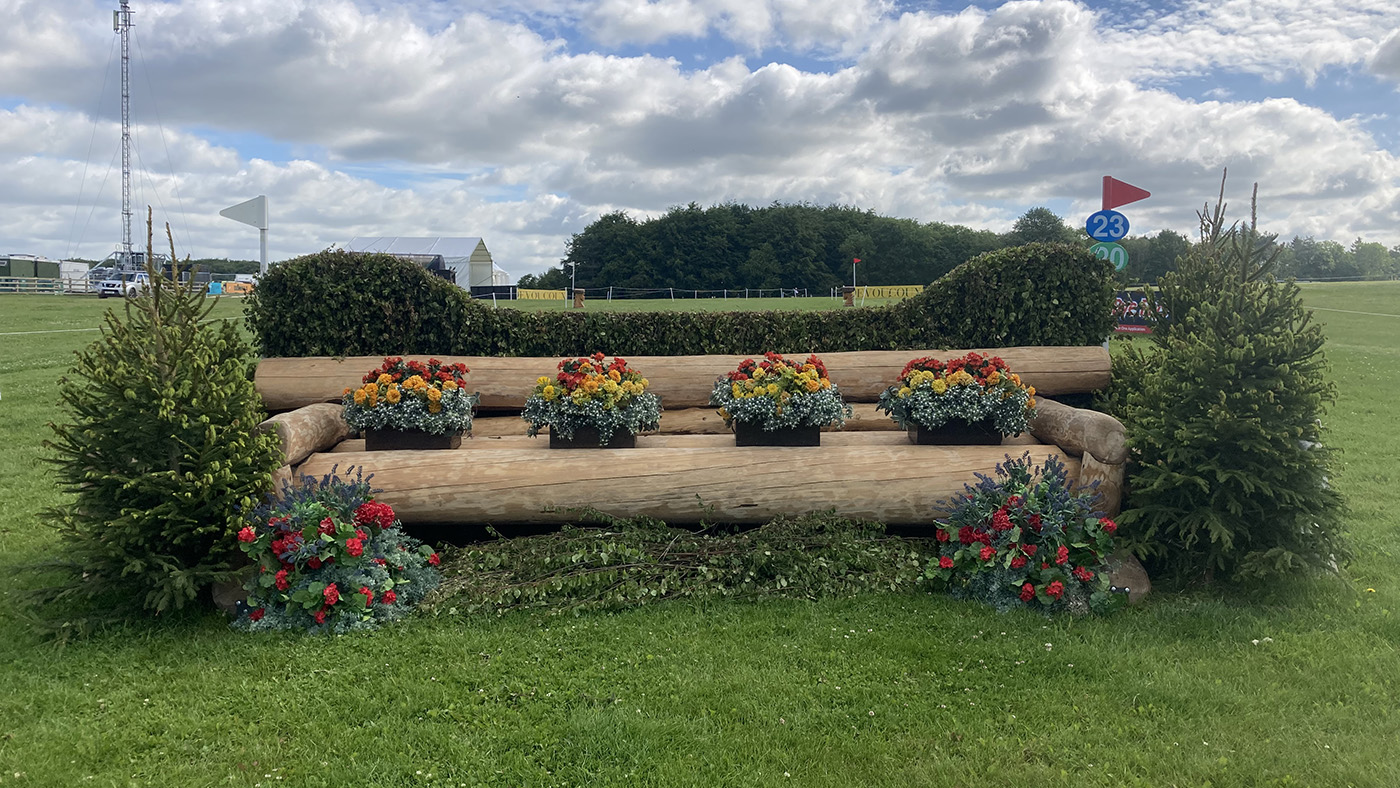 Bramham Horse Trials cross-country course: fence 23