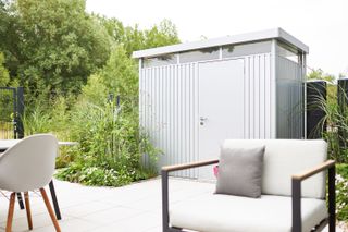 shed ideas: modern metal shed